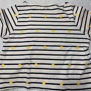 Madewell Striped Sun Crop Top (not too short)